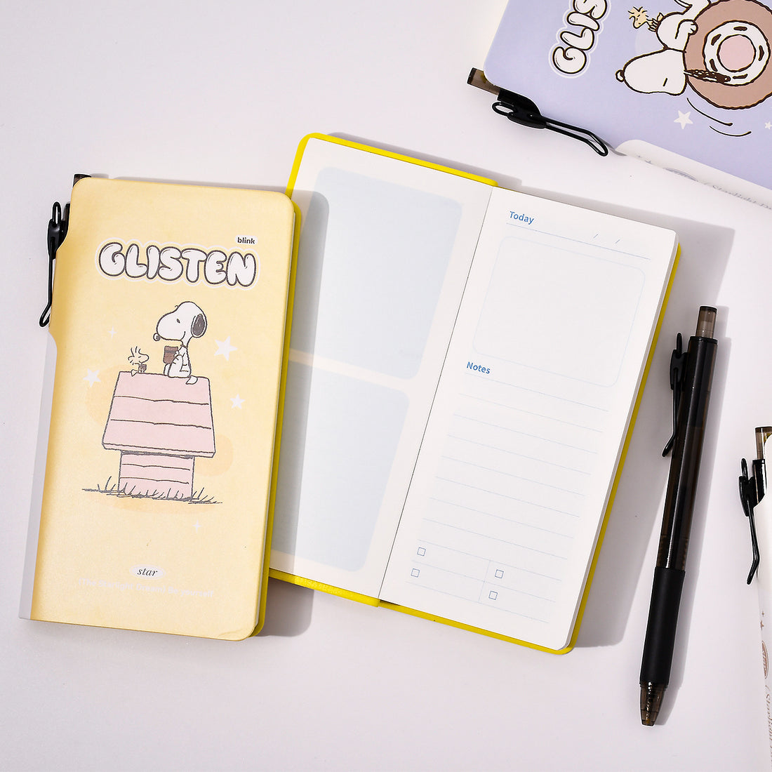 Peanuts Snoopy Notebook & Gel Pen Set – 4 Designs Assorted, image 4