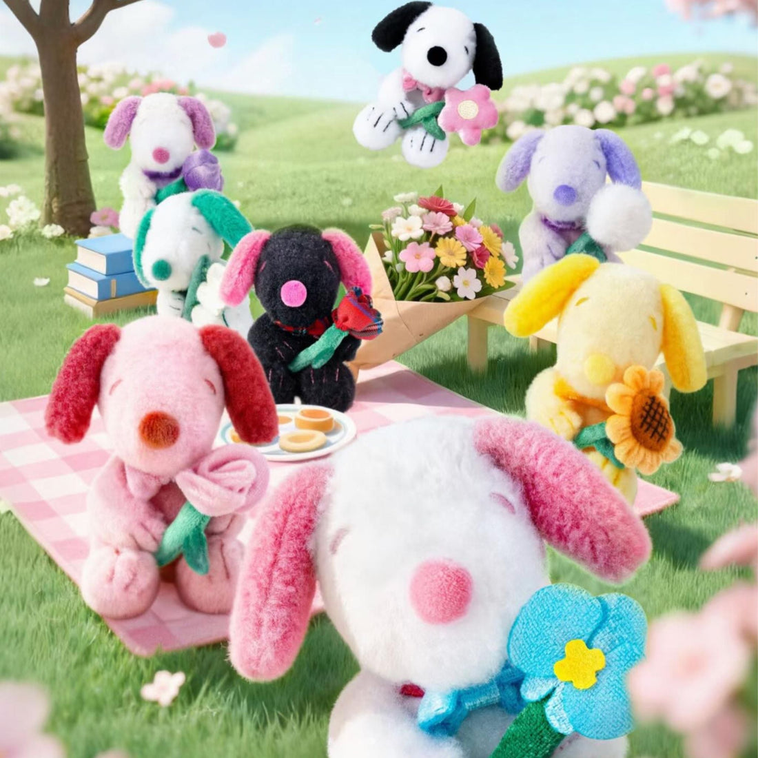 Peanuts Snoopy Flower Gift Series Plush Keychain Blind Box, image 2