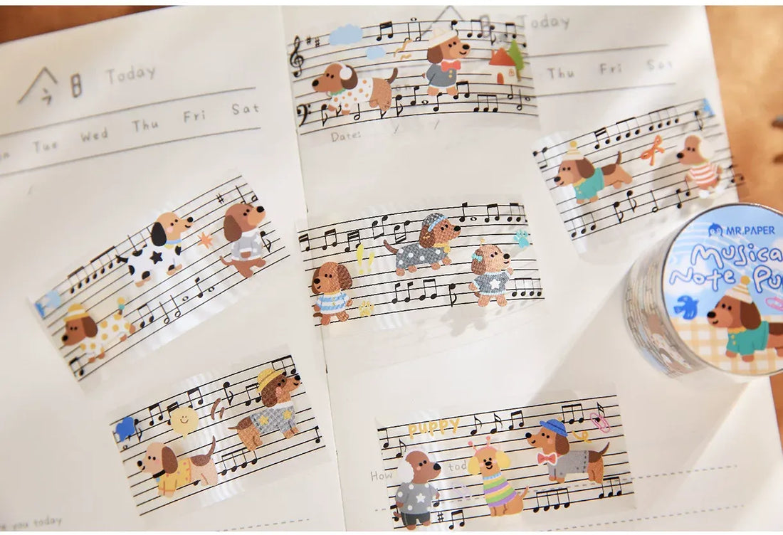 Mr.Paper Pet Melody Series PET Decorative Tape, image 6