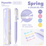 Planwith 4in1 Multi-Color Gel Pen 0.5mm