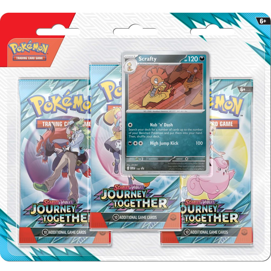 Pokemon TCG Scarlet & Violet Journey Together Three Booster Blister