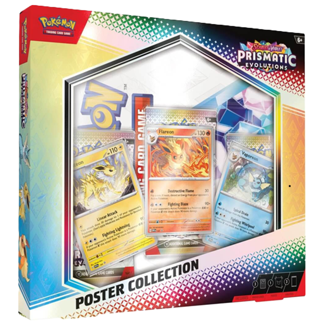 Pokemon TCG Scarlet & Violet Prismatic Evolutions Poster