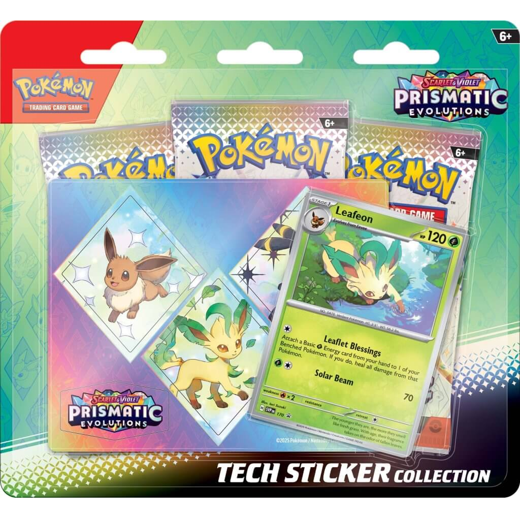 Pokemon TCG Scarlet & Violet Prismatic Evolutions Tech Sticker Blister, image 3