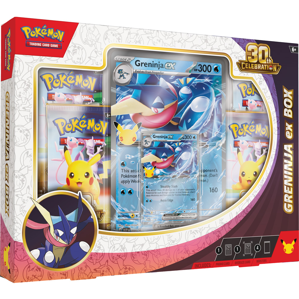 Pokémon TCG: 30th Celebration Sylveon ex Box / Greninja ex Box, image 4