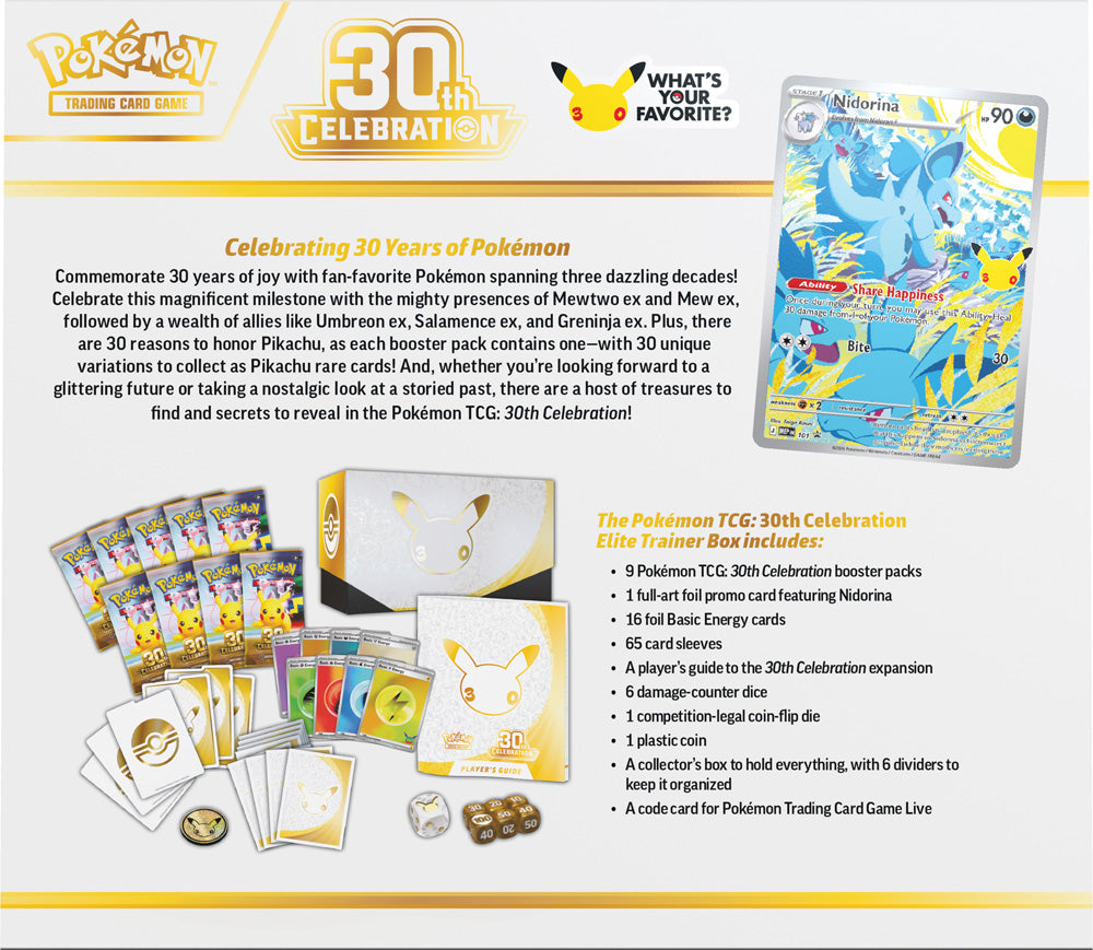 Pokemon TCG 30th Celebration Elite Trainer Box, image 3