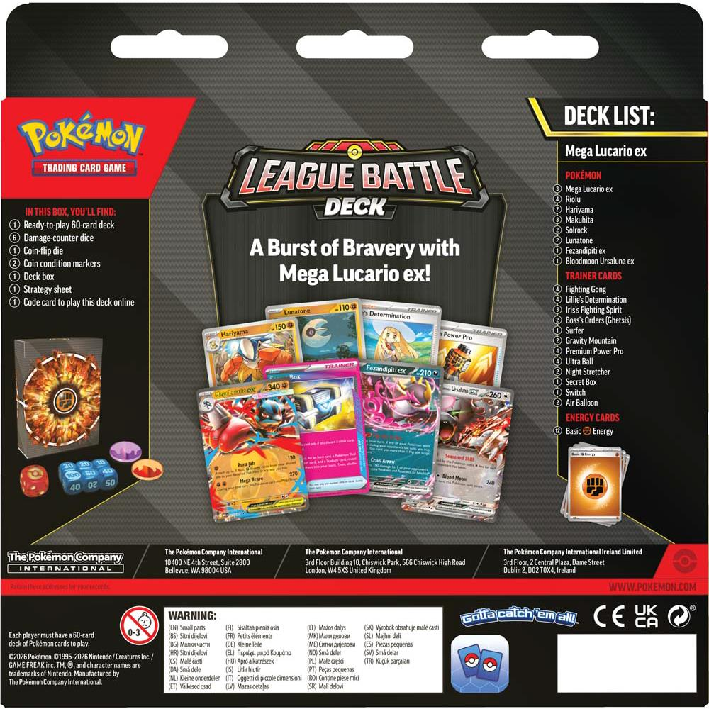 Pokemon TCG Mega Lucario ex League Battle Deck, image 2