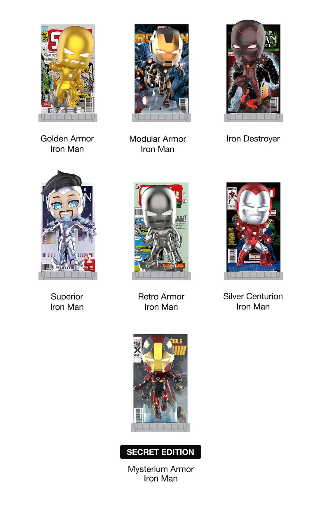 Pop Mart Marvel Iron Man: A Journey Through Armors Series Blind Box, image 4