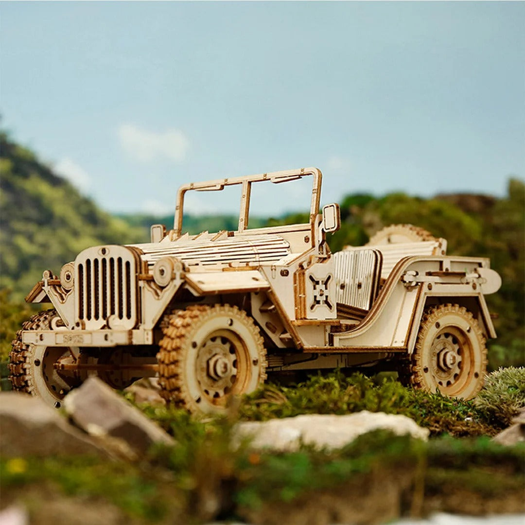 ROKR Army Field Car 3D Wooden Puzzle