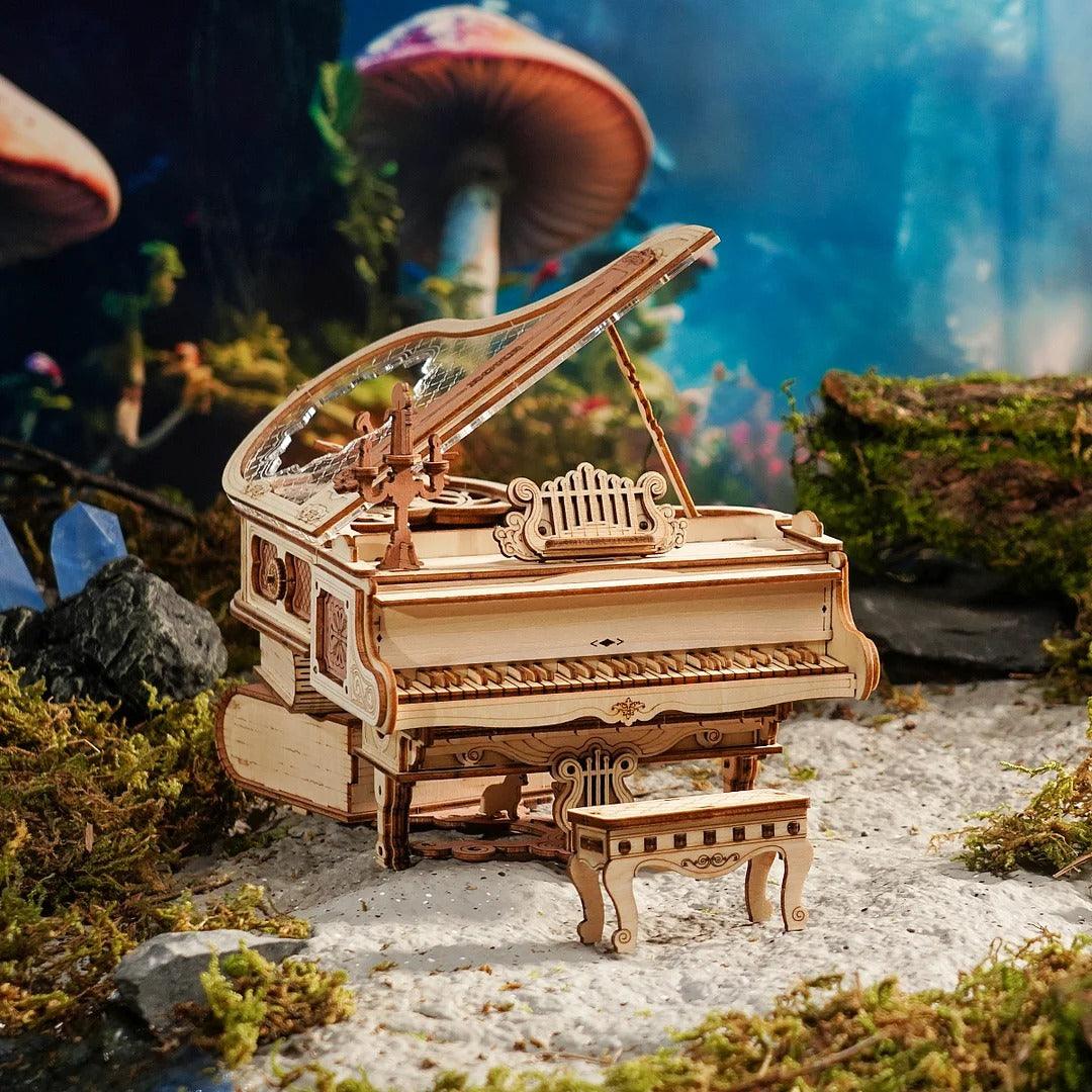 ROKR Magic Piano Mechanical Music Box 3D Wooden Puzzle - AMK81, image 3