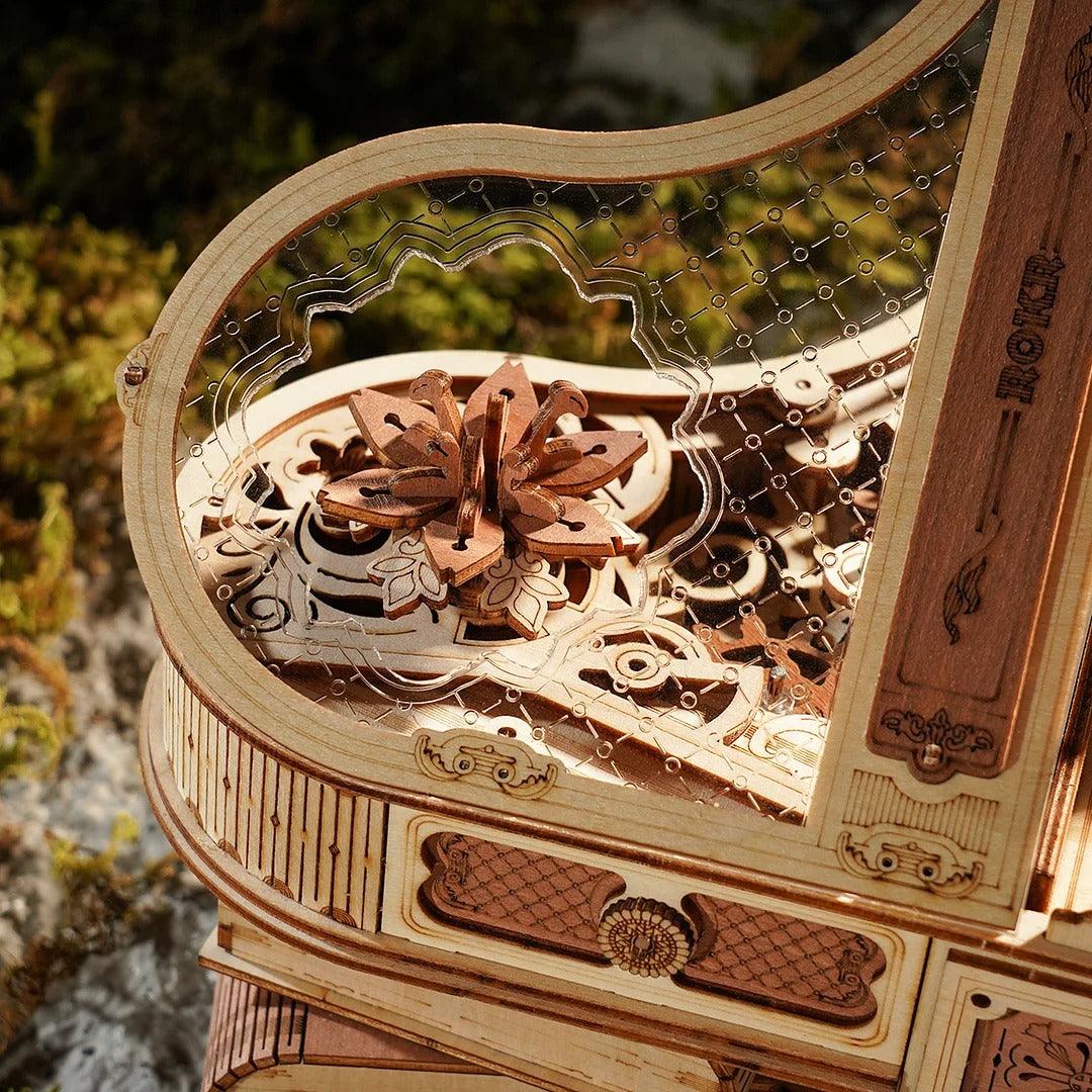 ROKR Magic Piano Mechanical Music Box 3D Wooden Puzzle - AMK81, image 2