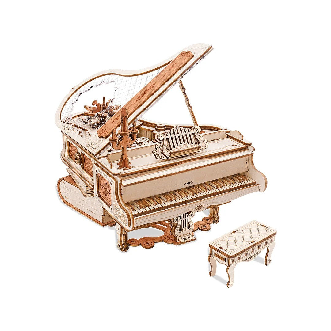 ROKR Magic Piano Mechanical Music Box 3D Wooden Puzzle - AMK81