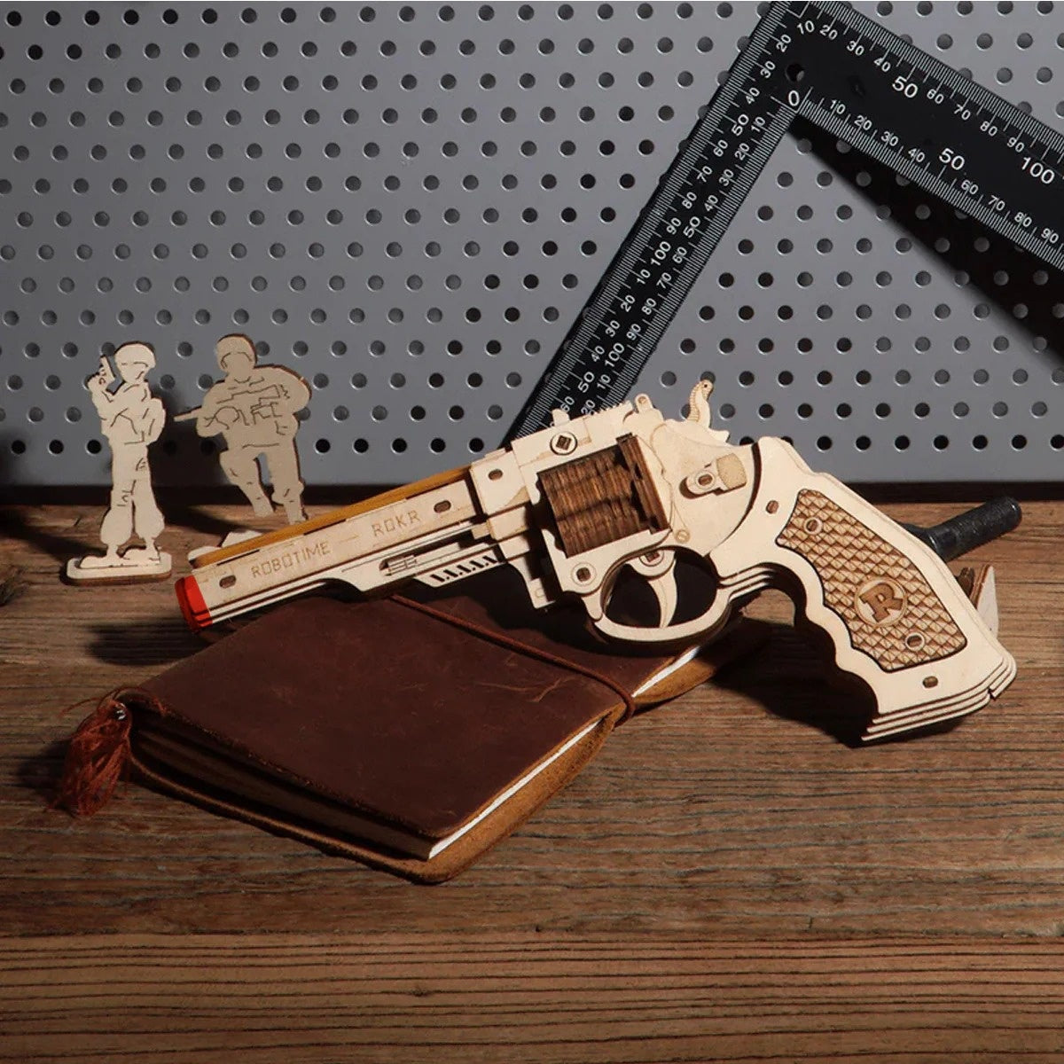 ROKR Corsac M60 Justice Guard Gun Mechanical 3D Puzzle DIY Kit