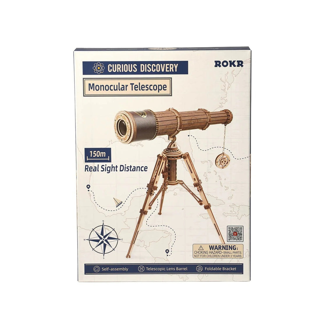 ROKR Monocular Telescope 3D Puzzle DIY Kit, image 10