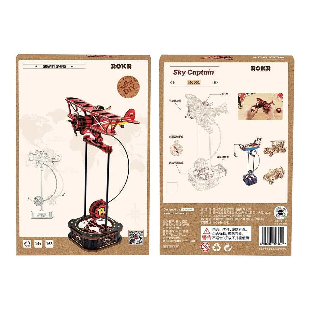 ROKR Sky Captain Scale Model 3D Puzzle DIY Kit, image 10