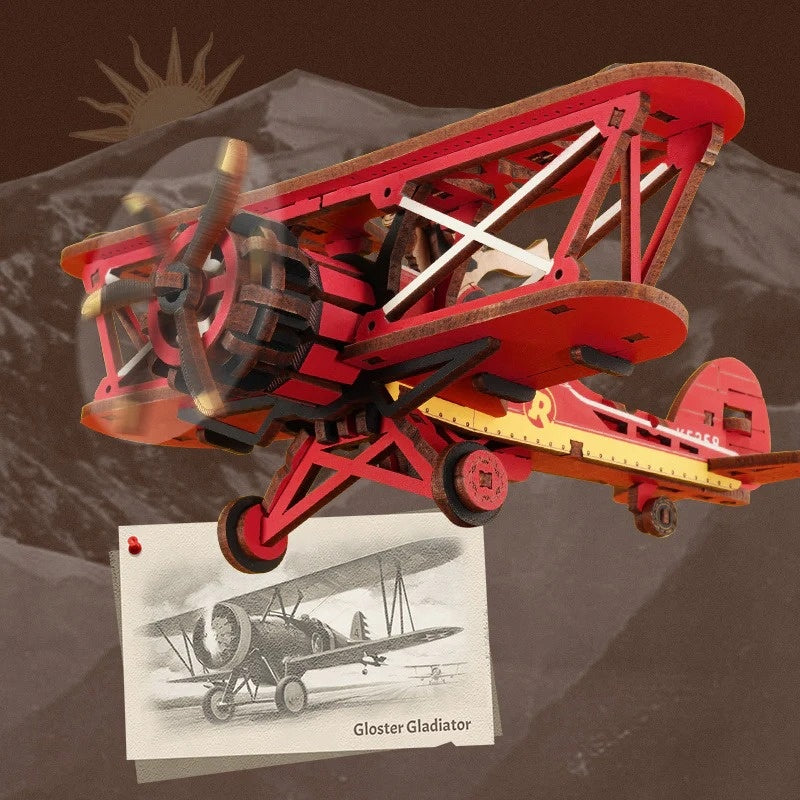 ROKR Sky Captain Scale Model 3D Puzzle DIY Kit, image 5