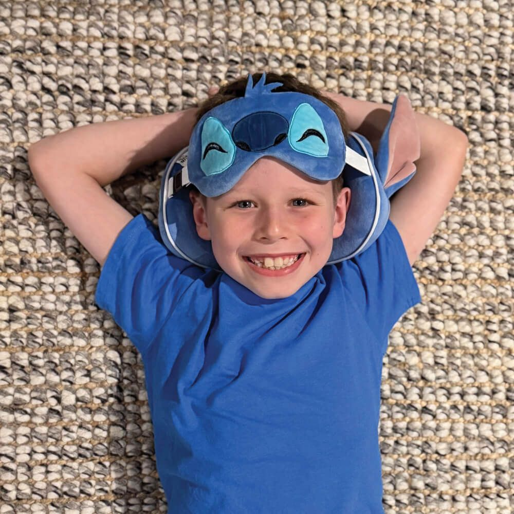 Relaxeazzz Disney Stitch Travel Pillow & Eye Mask Set, OCARE NZ