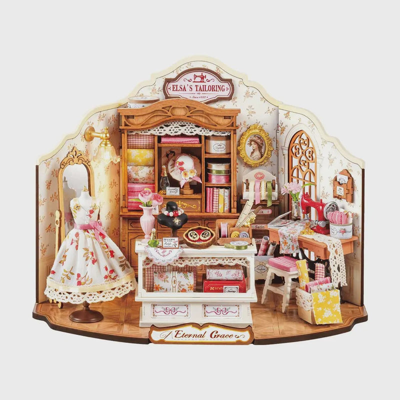 Rolife Elsa's Tailoring DIY Miniature House Kit - DG178