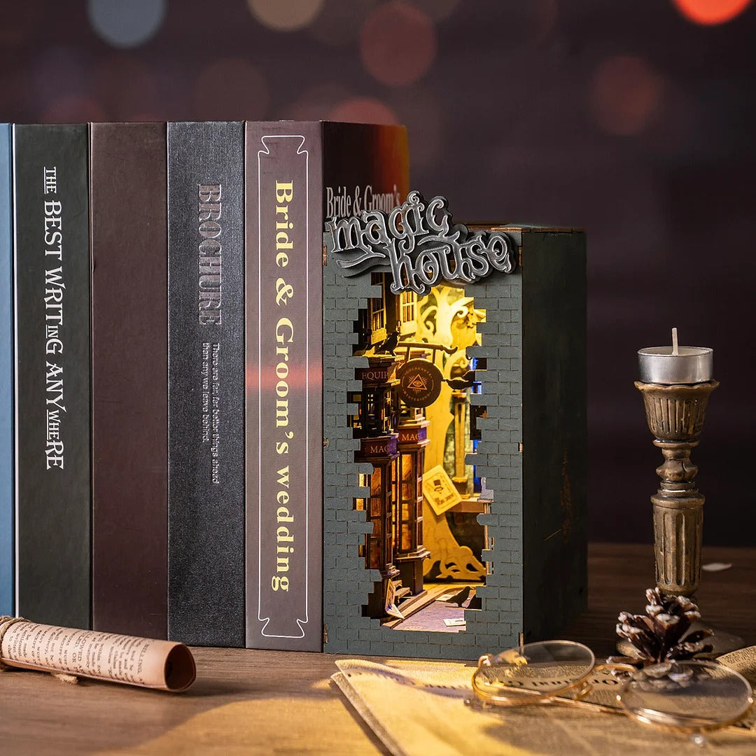 Rolife Magic House DIY Book Nook Shelf Insert Kit