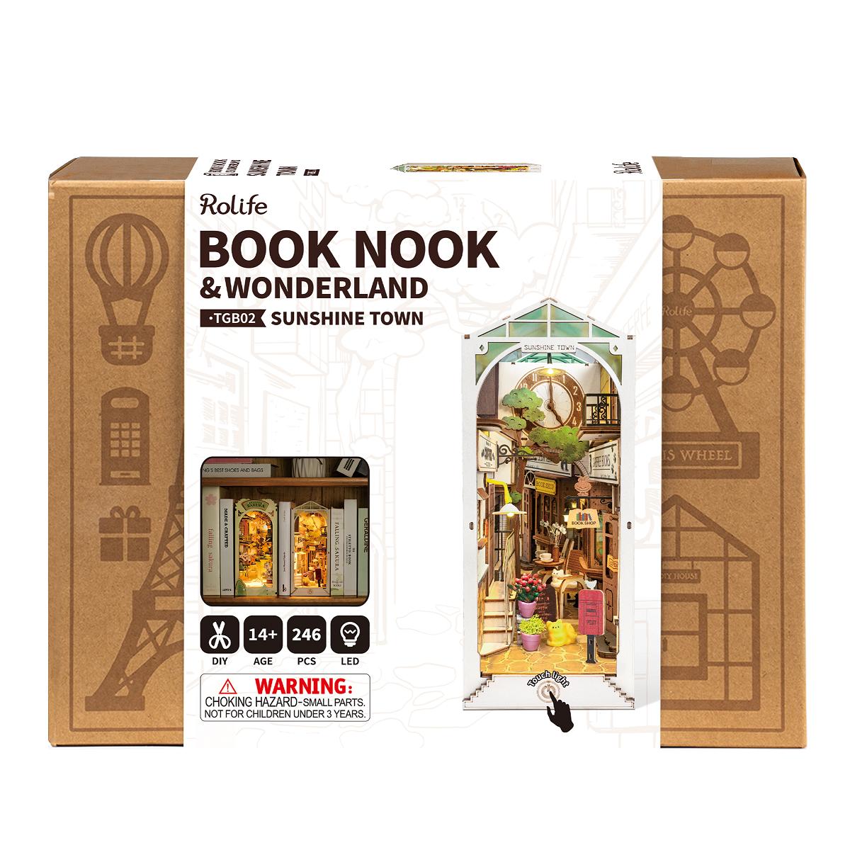 Rolife Sunshine Town DIY Book Nook Shelf Insert Kit - TGB02 | Ocare ...