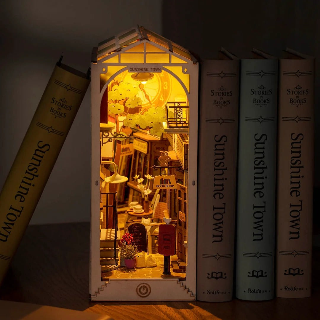 Rolife Sunshine Town DIY Book Nook Shelf Insert Kit