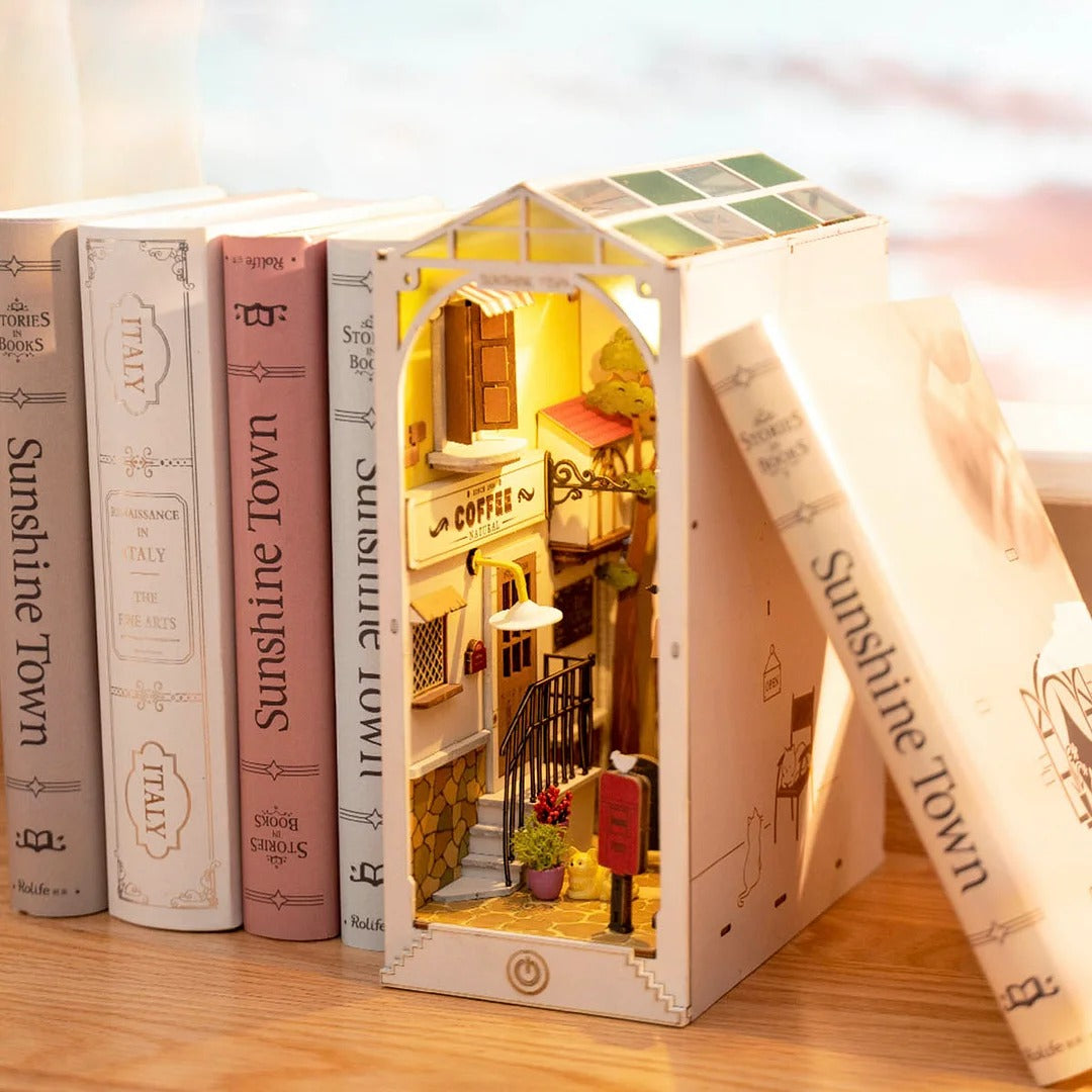 Rolife Sunshine Town DIY Book Nook Shelf Insert Kit
