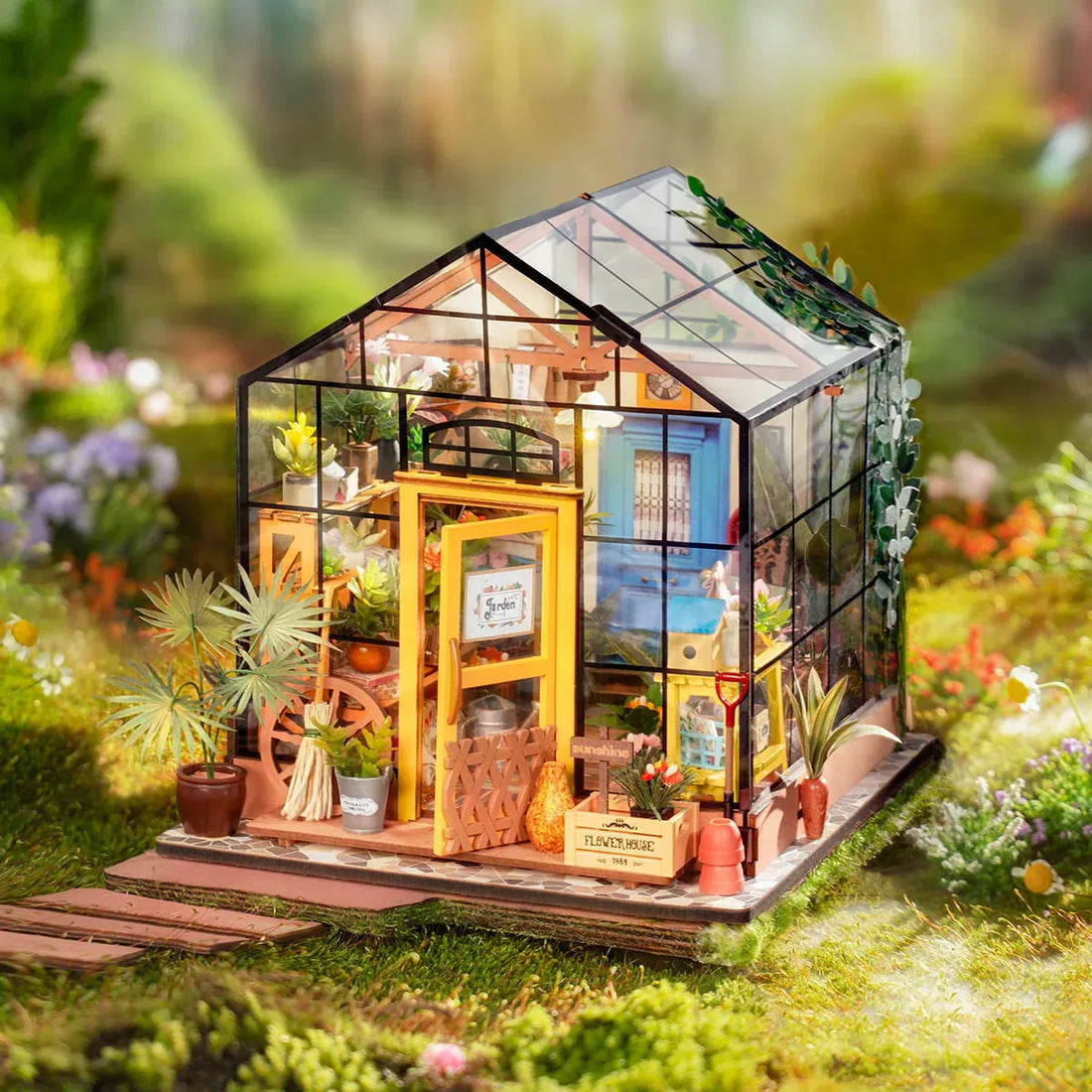 Rolife Cathy's Flower House DIY Miniature House Kit - DG104, image 8