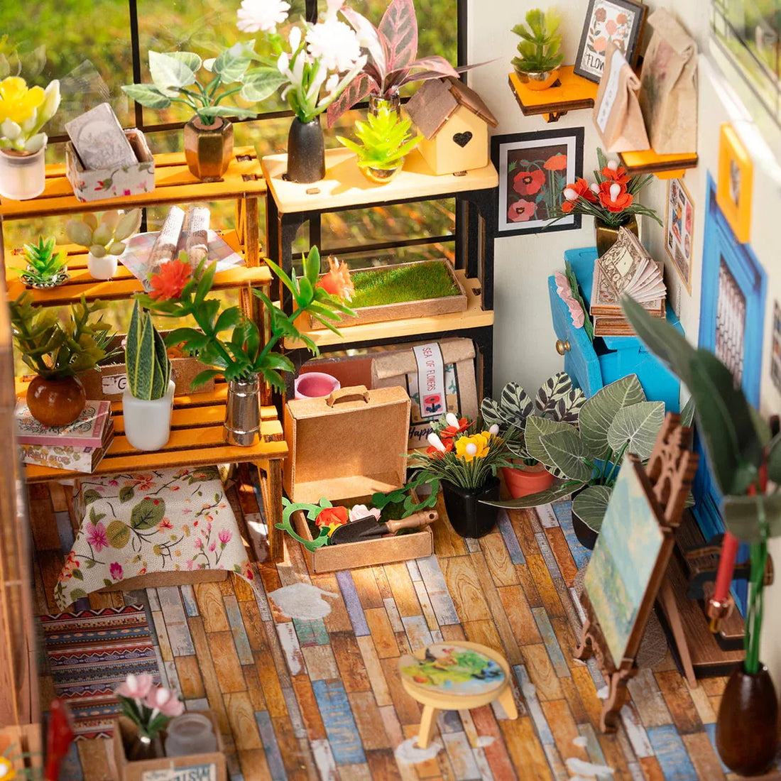 Rolife Cathy's Flower House DIY Miniature House Kit - DG104, image 9