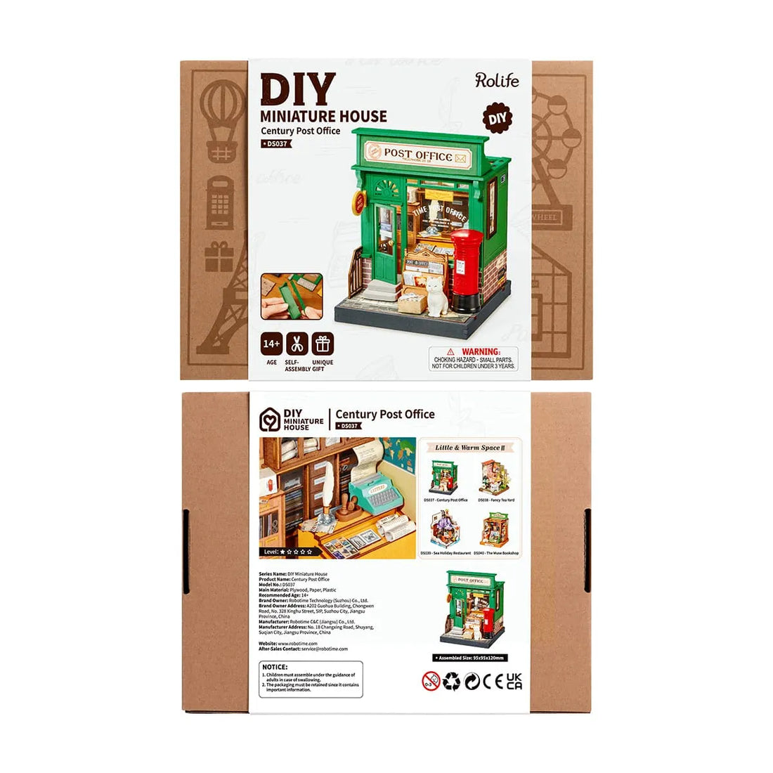 Rolife Century Post Office DIY Miniature House Kit - DS037, image 5