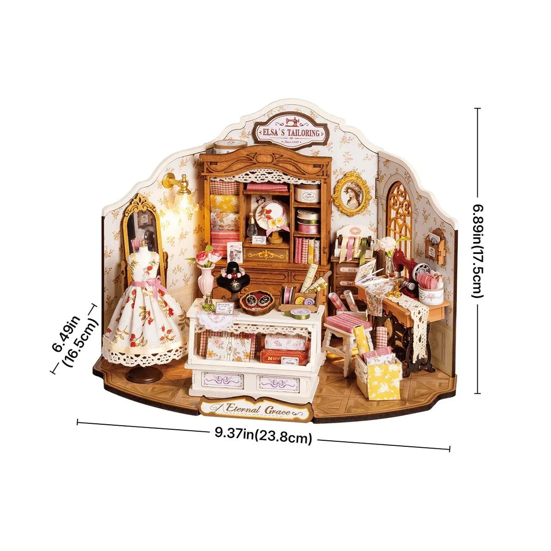 Rolife Elsa's Tailoring DIY Miniature House Kit - DG178, image 8
