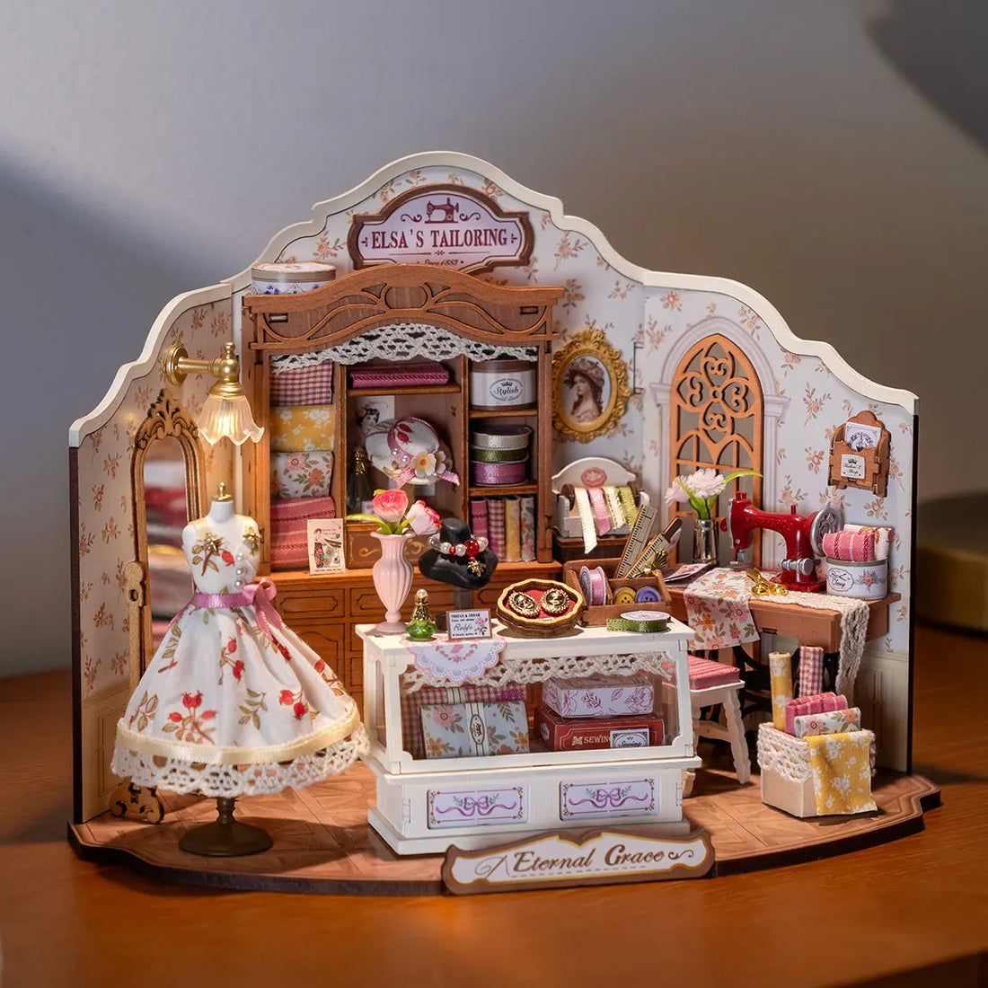 Rolife Elsa's Tailoring DIY Miniature House Kit - DG178, image 3
