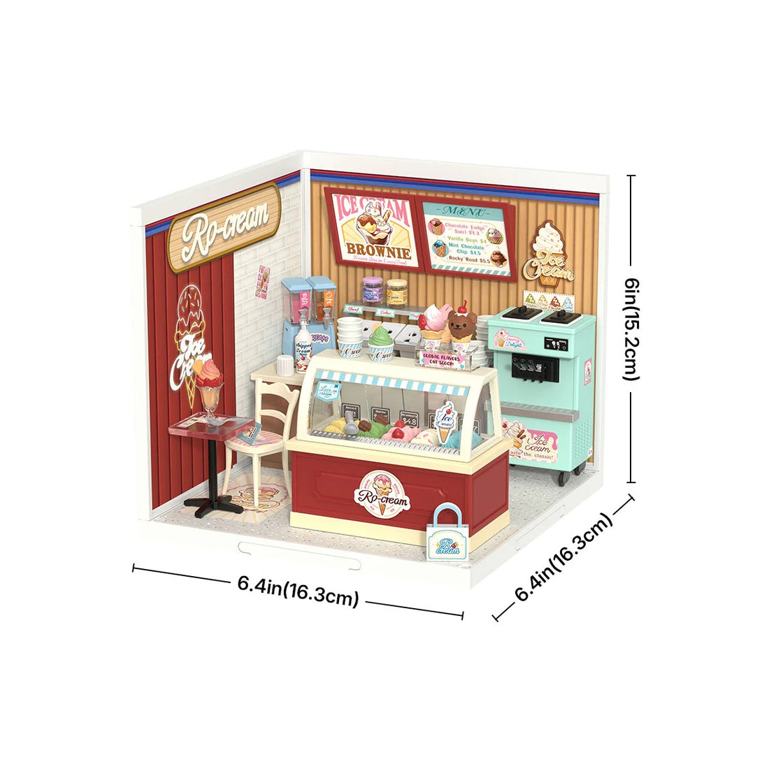 Rolife Flavorful Ice Cream DIY Miniature House Kit, image 6