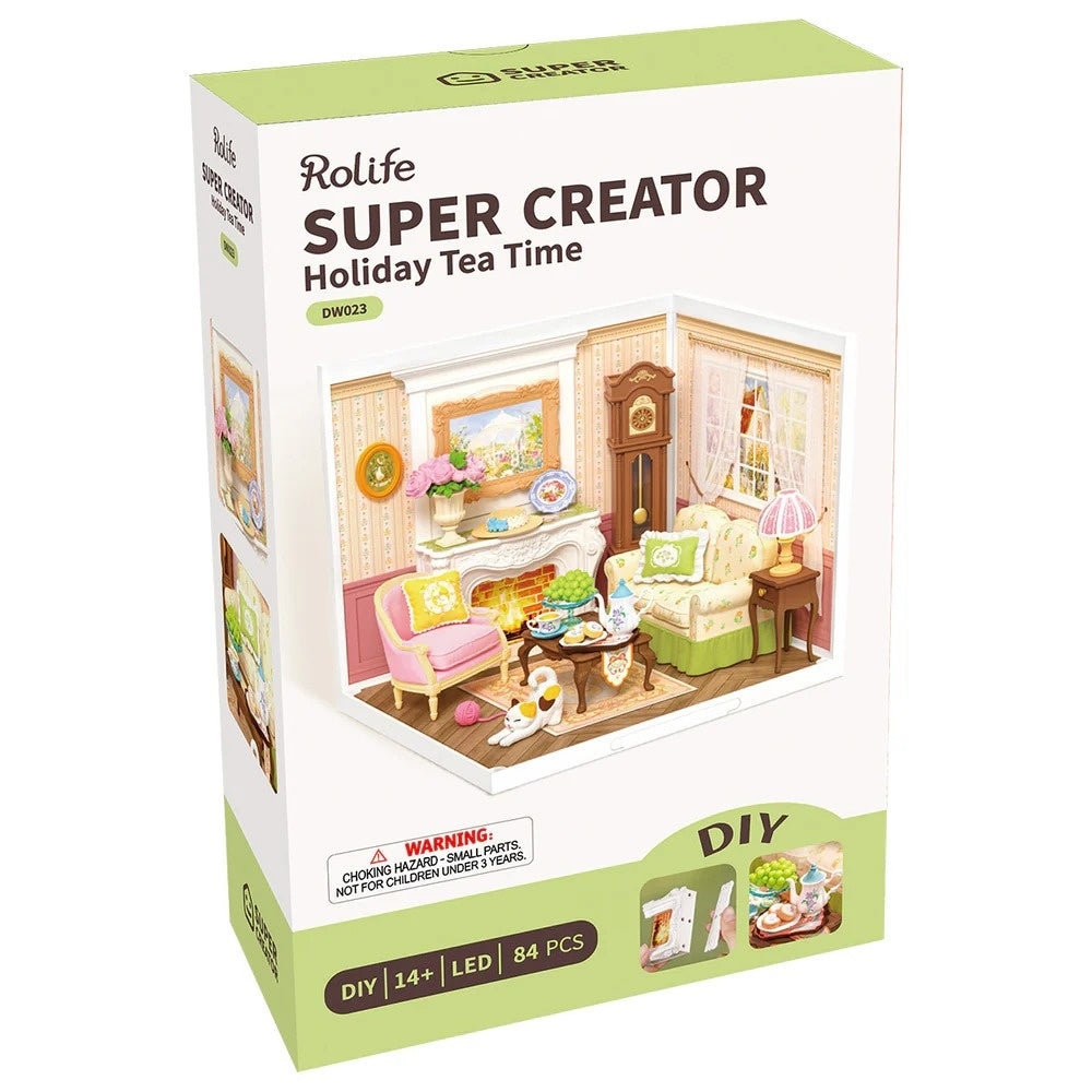 Rolife Holiday Tea Time DIY Miniature House Kit, image 7