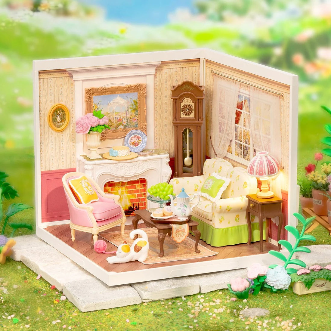 Rolife Holiday Tea Time DIY Miniature House Kit, image 3