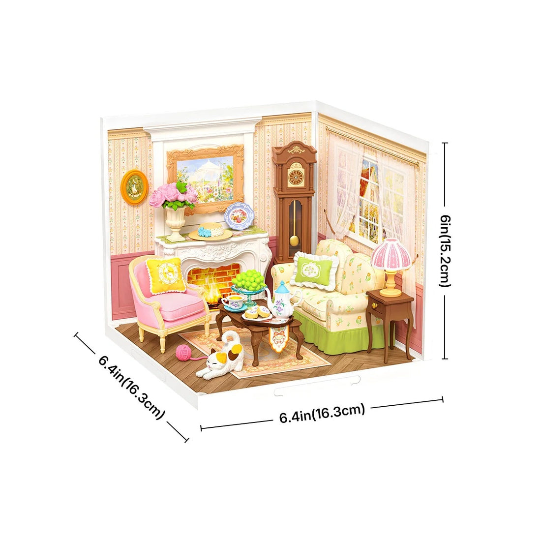Rolife Holiday Tea Time DIY Miniature House Kit, image 6