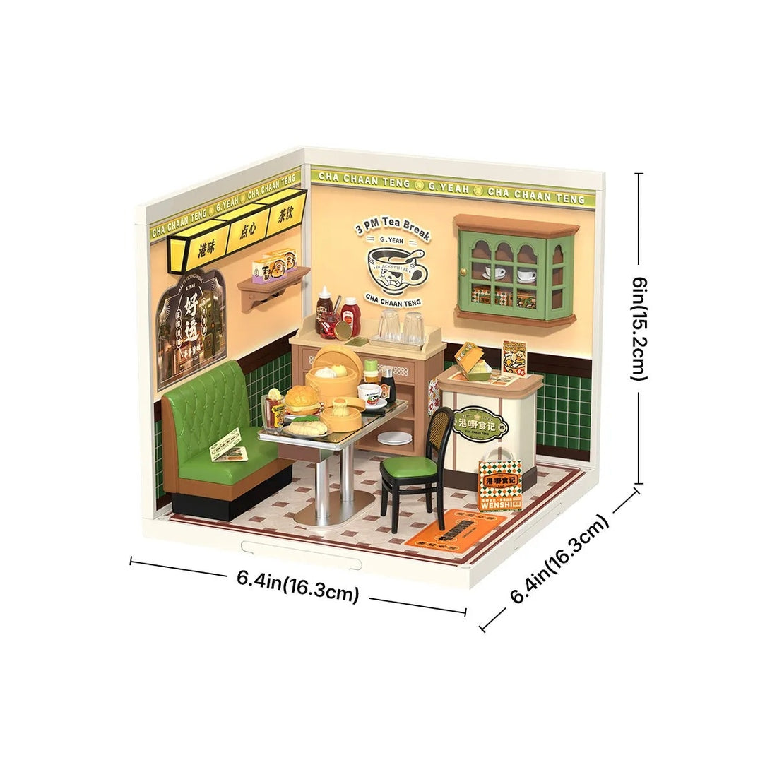 Rolife Hong Kong Bites Cafe DIY Miniature House Kit, image 6