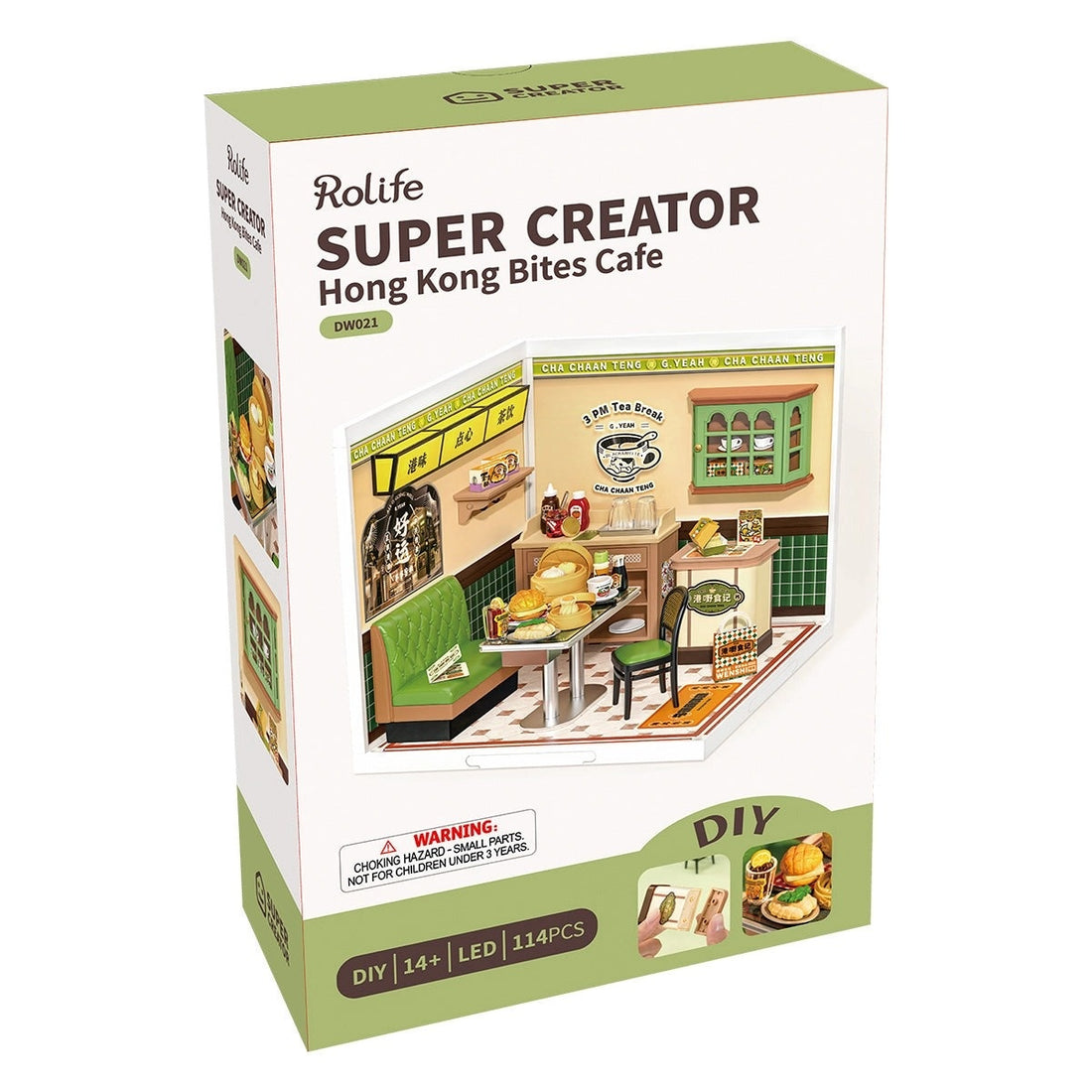 Rolife Hong Kong Bites Cafe DIY Miniature House Kit, image 7