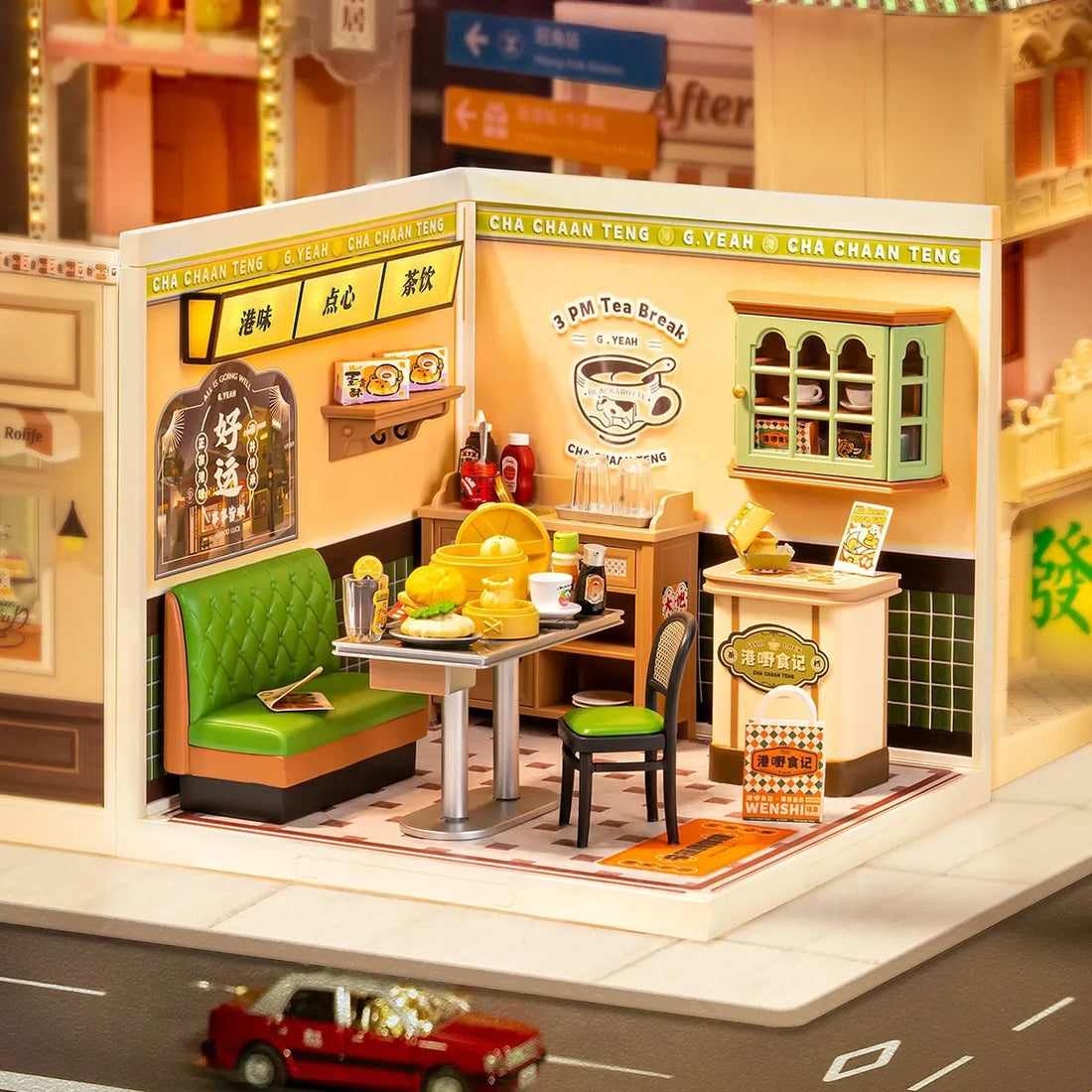 Rolife Hong Kong Bites Cafe DIY Miniature House Kit, image 3