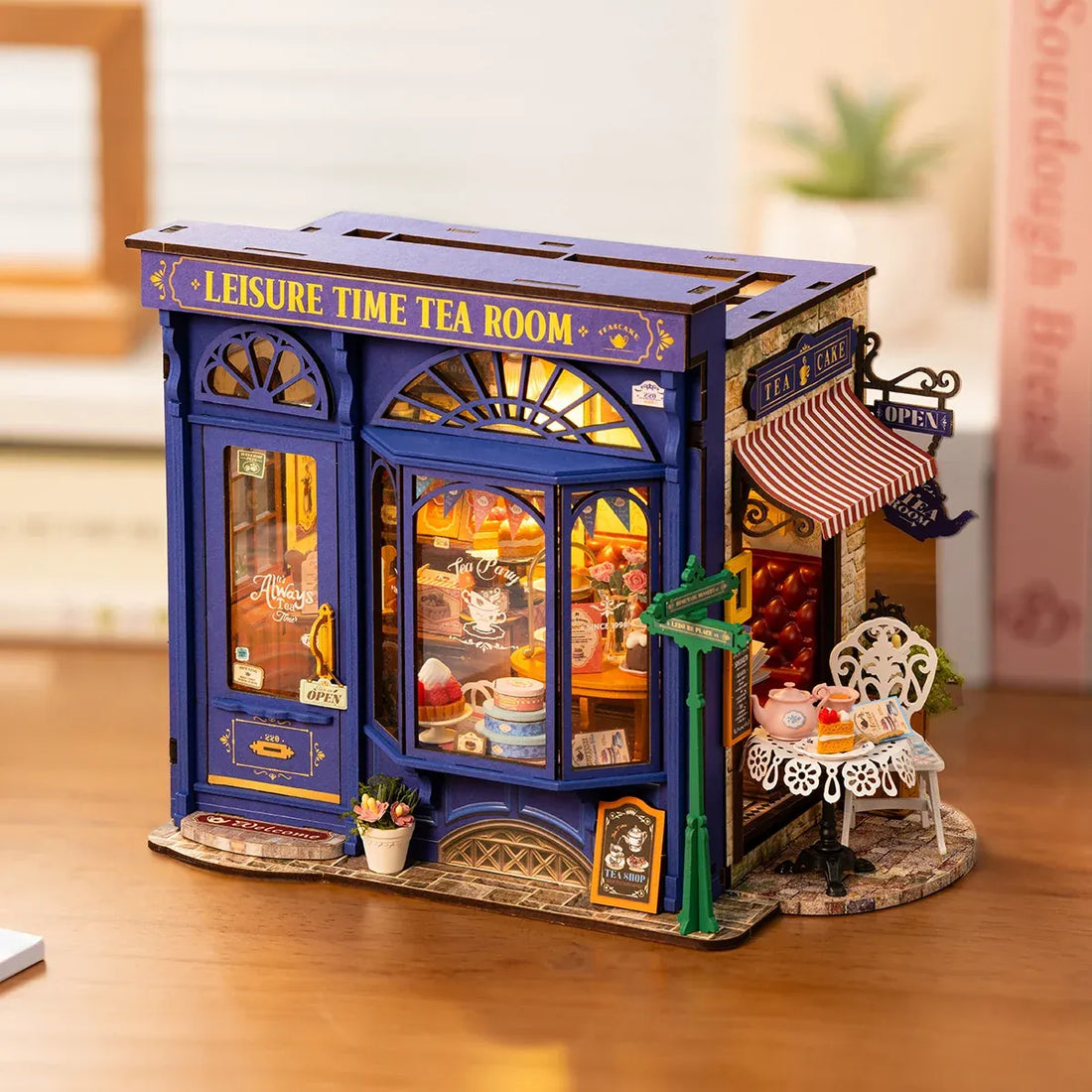 Rolife Leisure Time Tea Room DIY Miniature House Kit - DG171, image 4