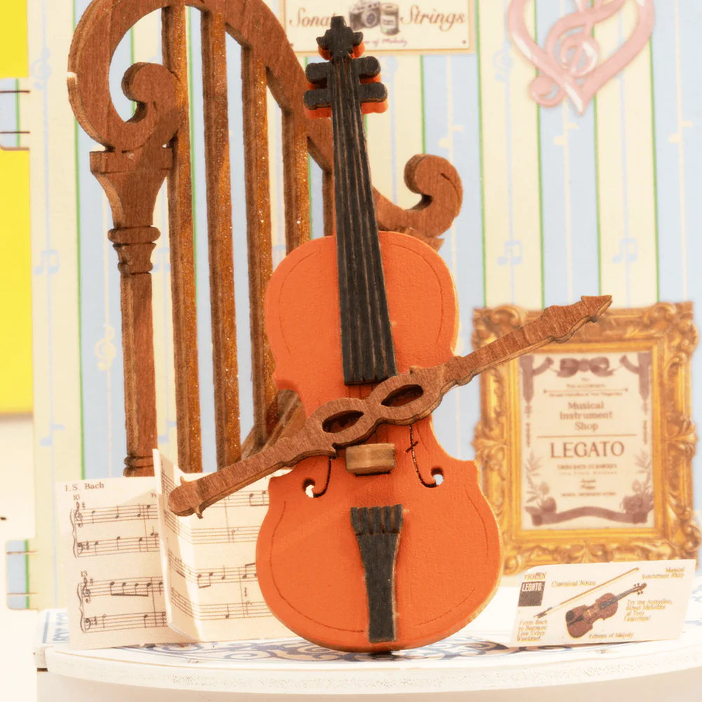 Rolife Melody Instrument Shop DIY Miniature House Kit, image 4