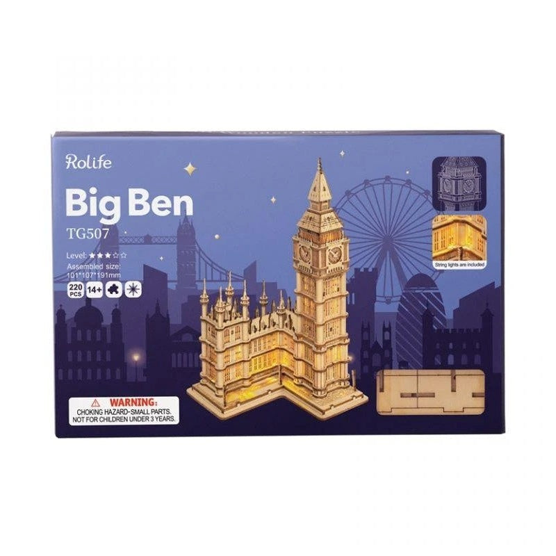 Rolife Big Ben 3D Wooden Puzzle, image 4