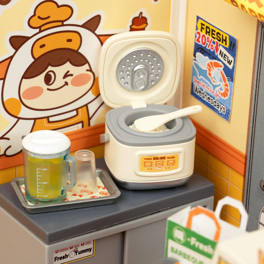 Rolife Night Out Food Stall DIY Miniature House Kit, image 5