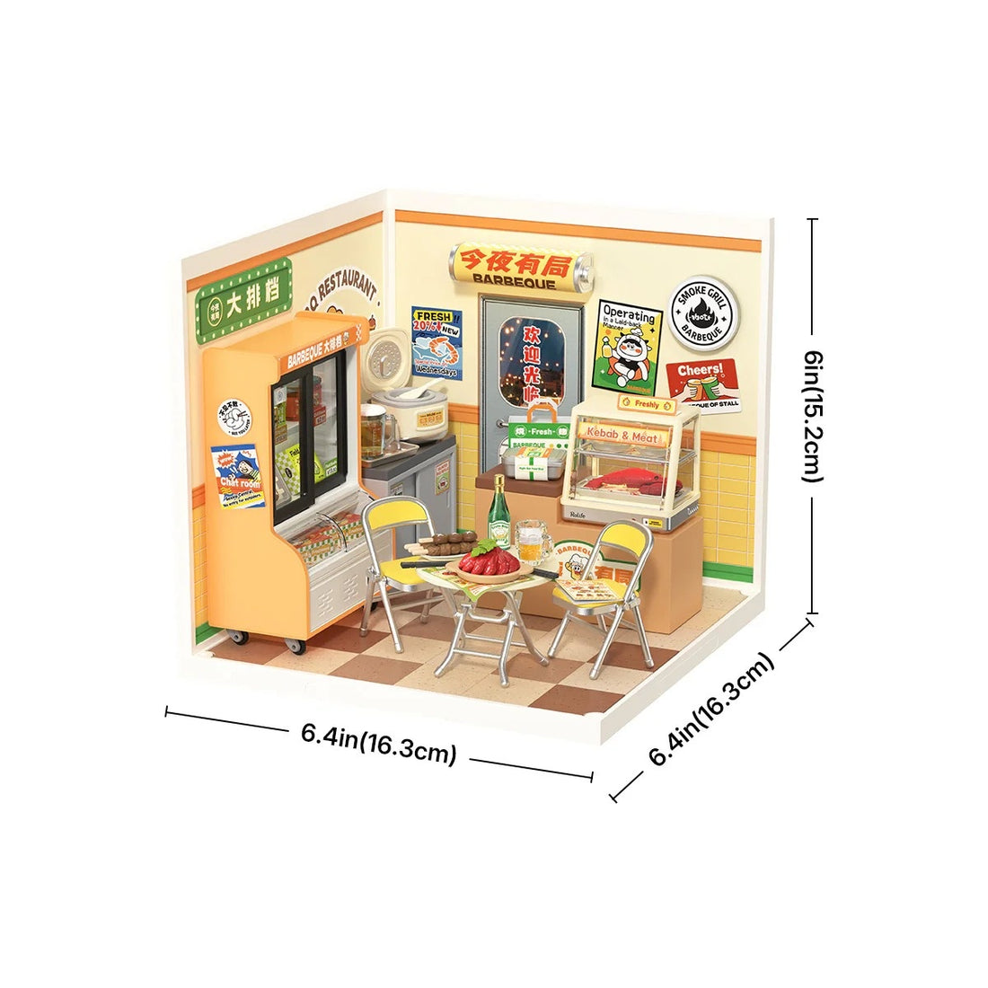 Rolife Night Out Food Stall DIY Miniature House Kit, image 6