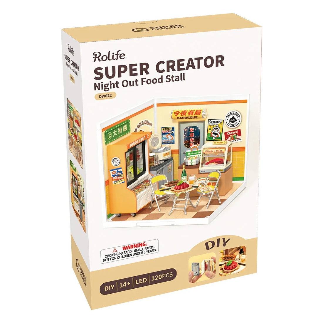 Rolife Night Out Food Stall DIY Miniature House Kit, image 7
