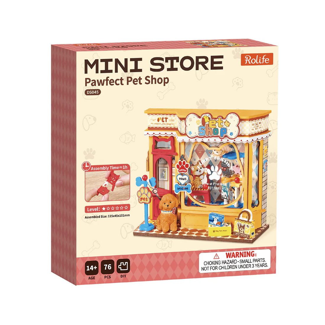 Rolife Pawfect Pet Shop DIY Miniature House Kit, image 9