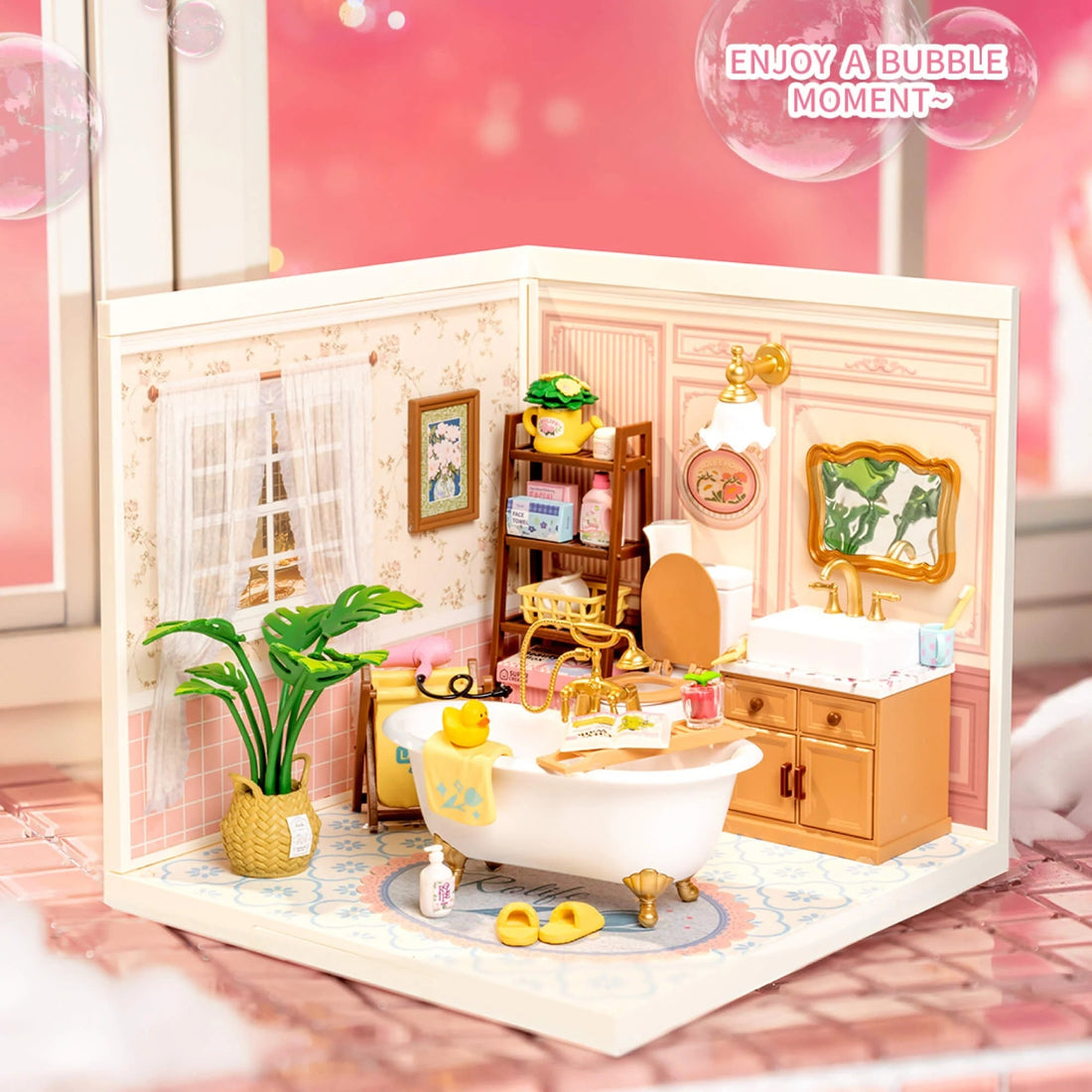 Rolife Pop Bubble Bathroom DIY Miniature House Kit, image 3