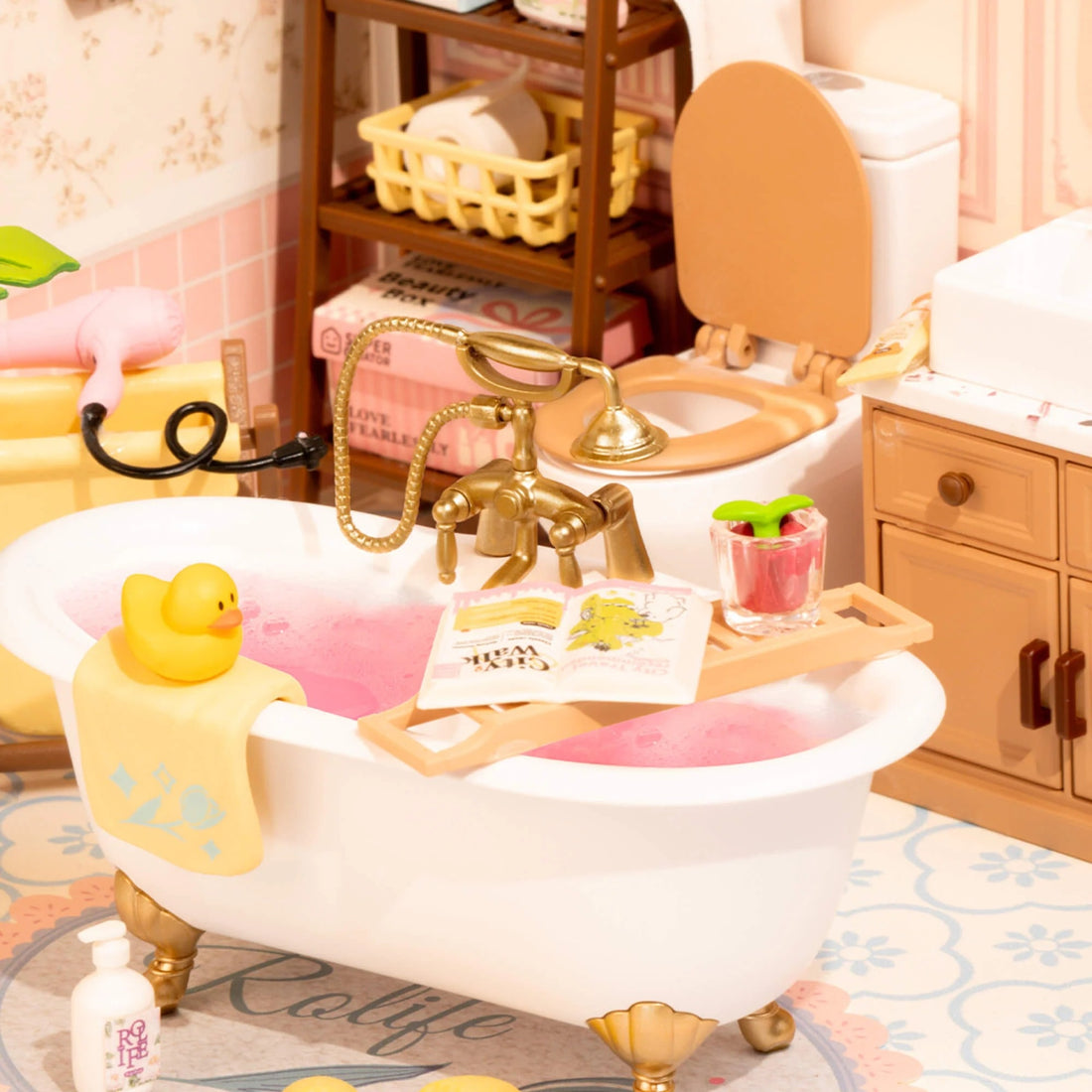 Rolife Pop Bubble Bathroom DIY Miniature House Kit, image 4