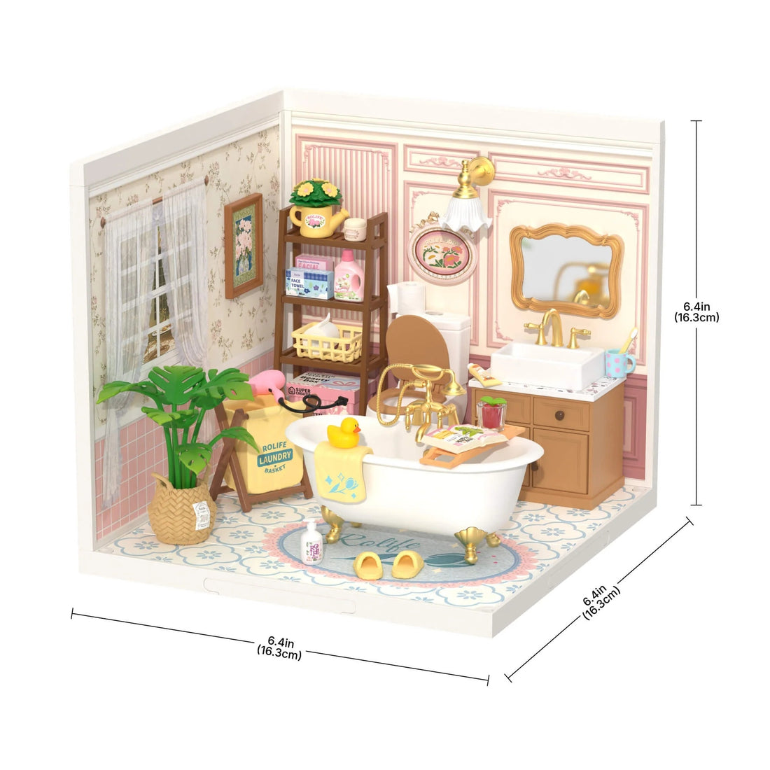 Rolife Pop Bubble Bathroom DIY Miniature House Kit, image 6