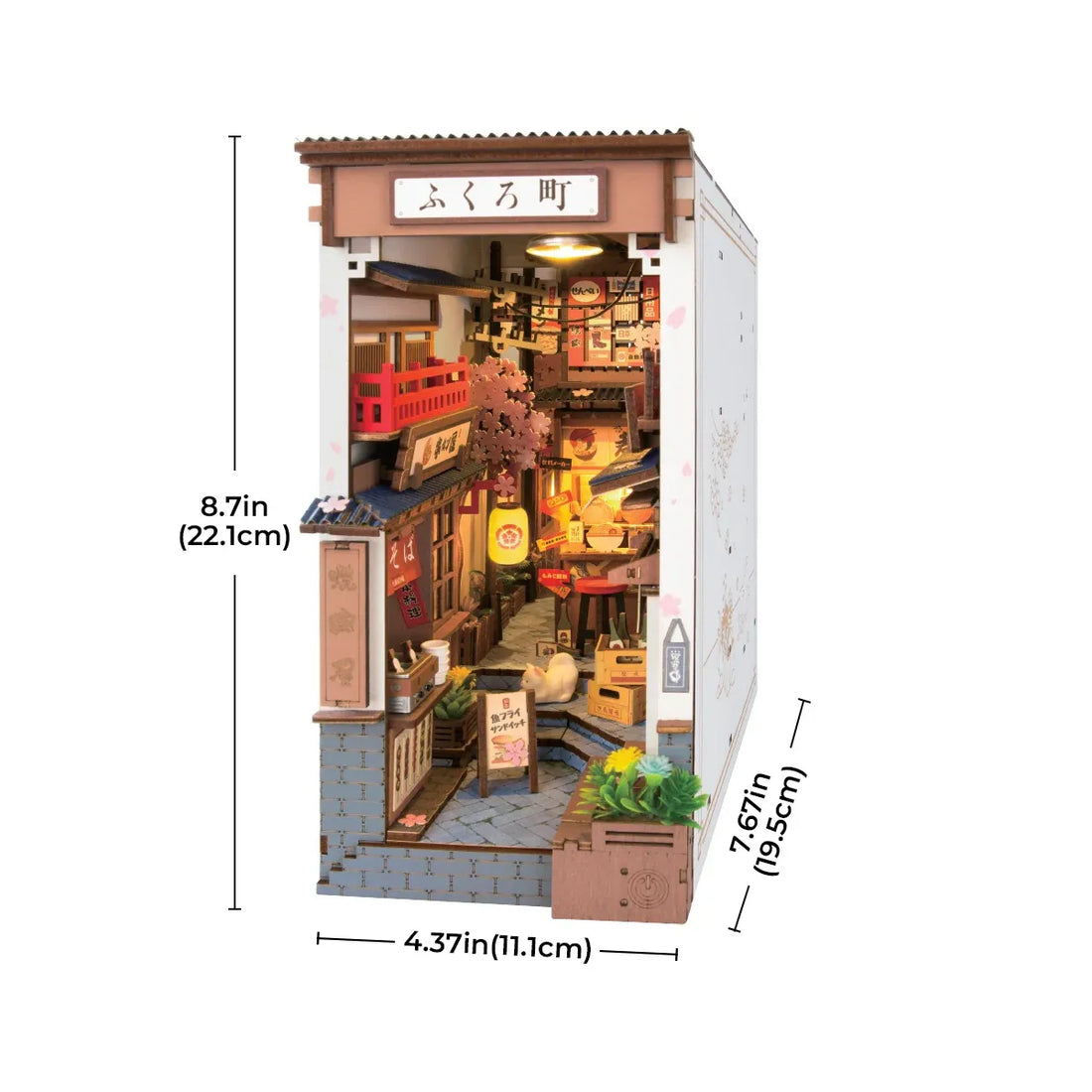 Rolife Sakura Wine Alley DIY Book Nook Kit - TGB11, image 7