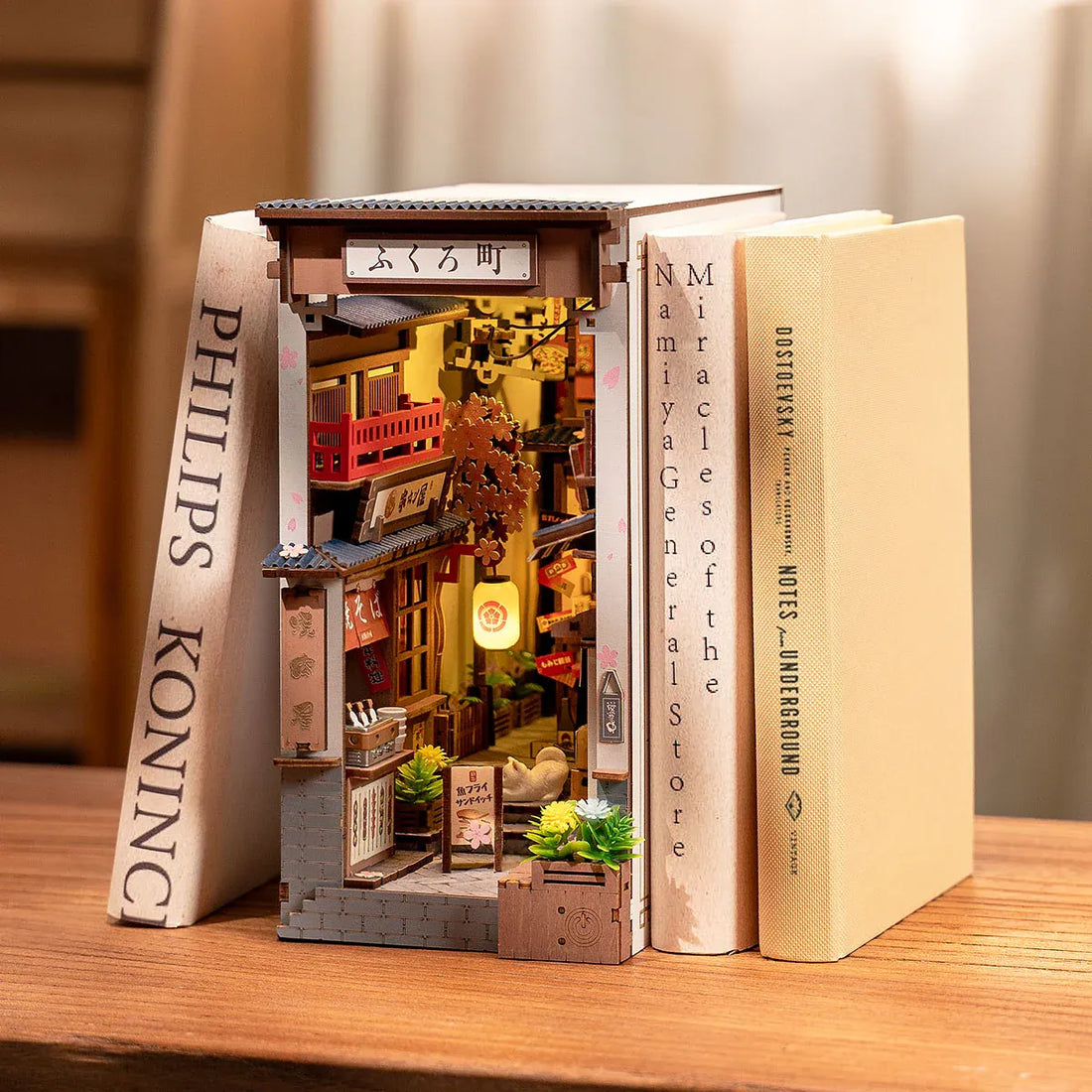 Rolife Sakura Wine Alley DIY Book Nook Kit - TGB11, image 4