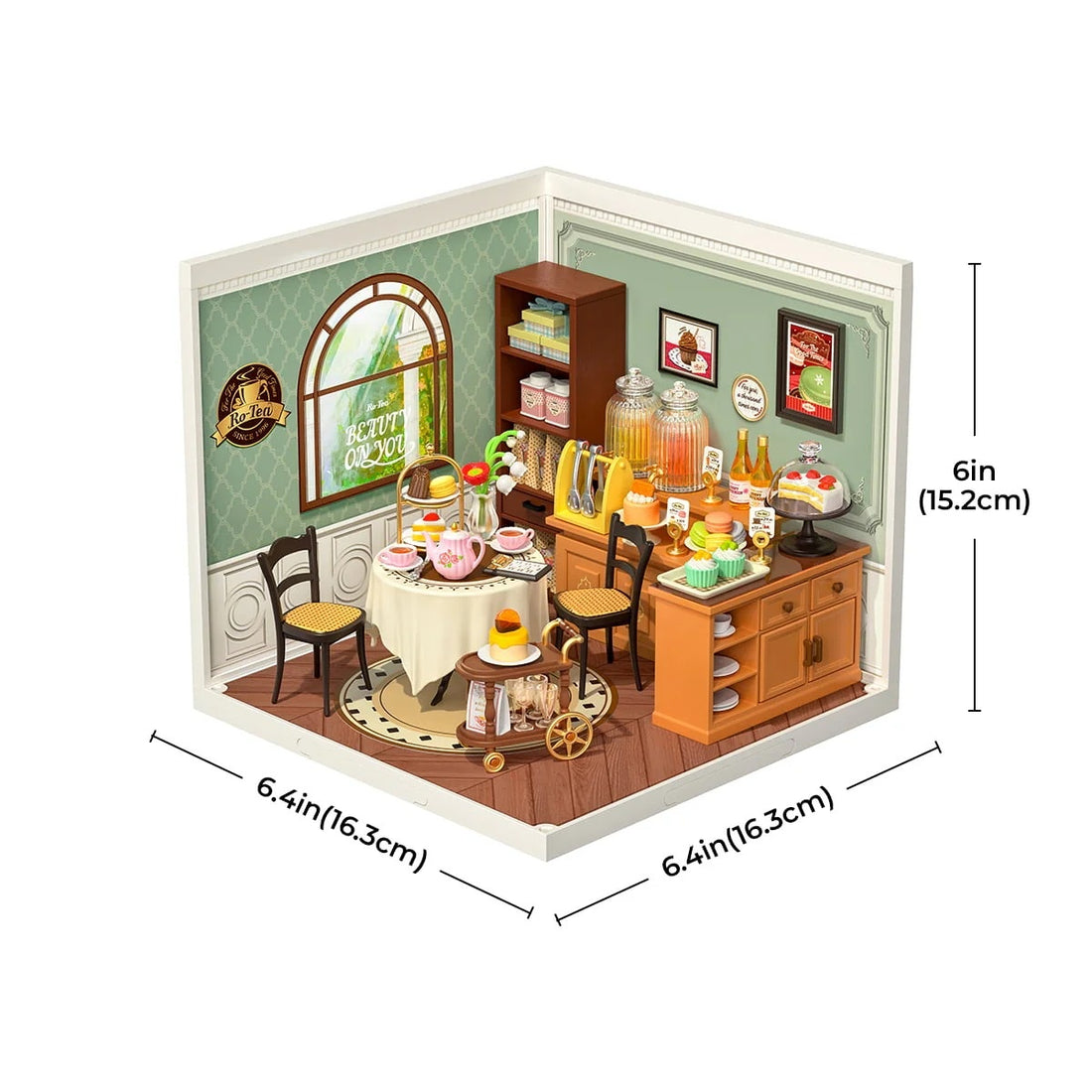 Rolife Sweet Sips Tea DIY Miniature House Kit, image 3